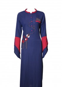 Maroon With Emb. Work