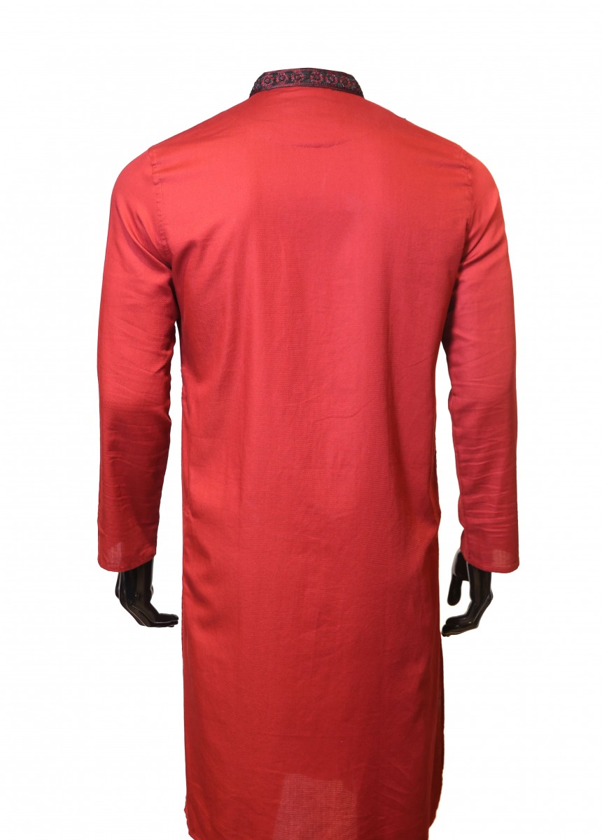 Maroon With Black Karchupi