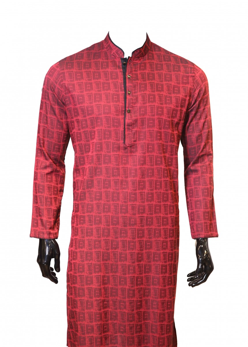 Maroon With Black Contrast