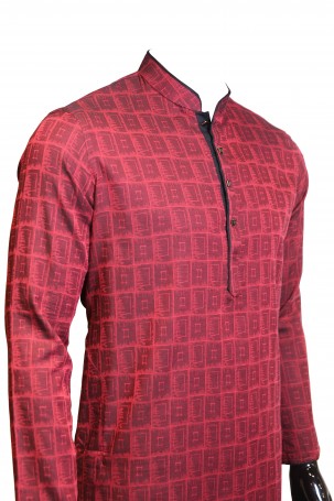 Maroon With Black Contrast