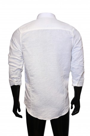 White With Bird Print